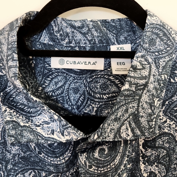 Cubavera~ Paisley Longsleeve Shirt Size XXL - Picture 4 of 6